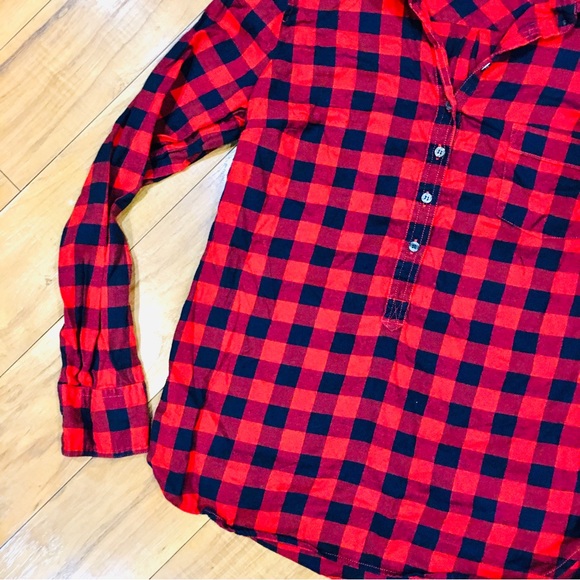 J crew flannel lumberjack plaid shirt long sleeve top winter woman’s sma… - Picture 2 of 7